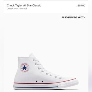 White Hightop Converse